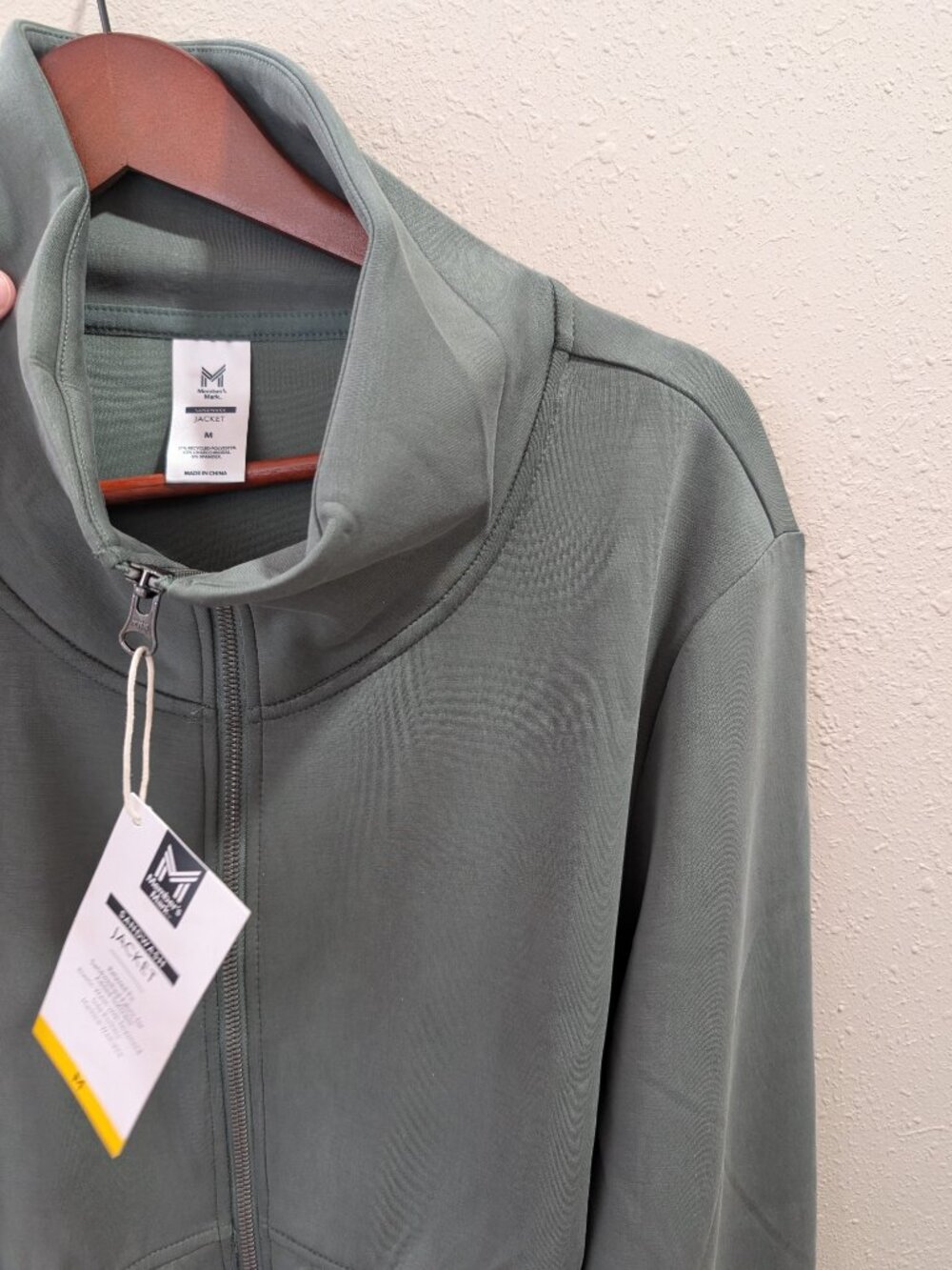Comfy, Member's Mark Jacket, Sandwash, Sage Green Color NWT - Picture 5 of 5